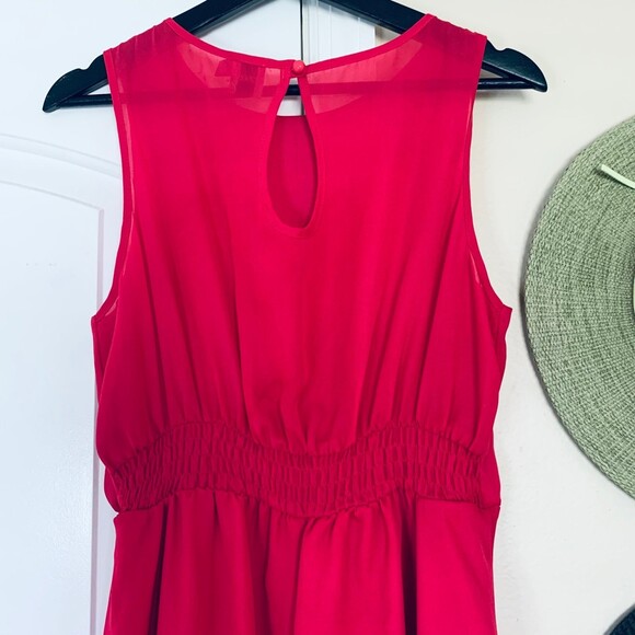 ASOS Barbie Pink Sleeveless Fit & Flare Wedding Guest Sundress Dress | Size: 8/M - Picture 7 of 8